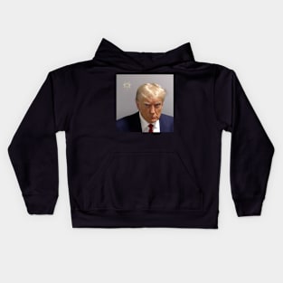 Official DONALD TRUMP MUGSHOT - GREATEST PHOTO EVER TAKEN Kids Hoodie